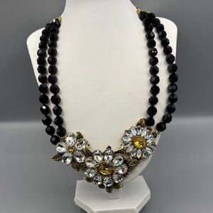 Heidi Daus Glorious Garden in Clear, Golden and Peridot Swarovski Crystals JP433